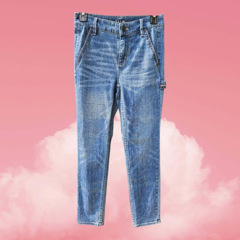 White‎ House Black Market High Rise Petite Jeans Size 2 Carpenter Style (O92)